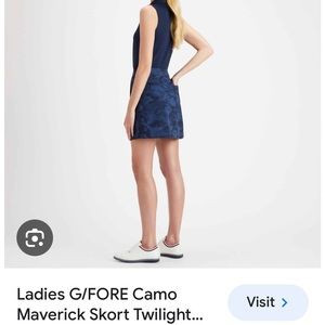 G/Fore Camo Maverick Twilight Blue Womens Golf Skirt Skort Size 2